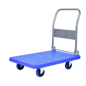 180kg Multifunctional Handheld Foldable Pushcart with Silent Wheels