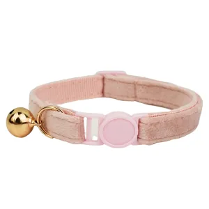 AnyWags Cat Collar Baby Pink Small with Safety Buckle, Bell, and Durable Strap Stylish and Comfortable Pet Accessory