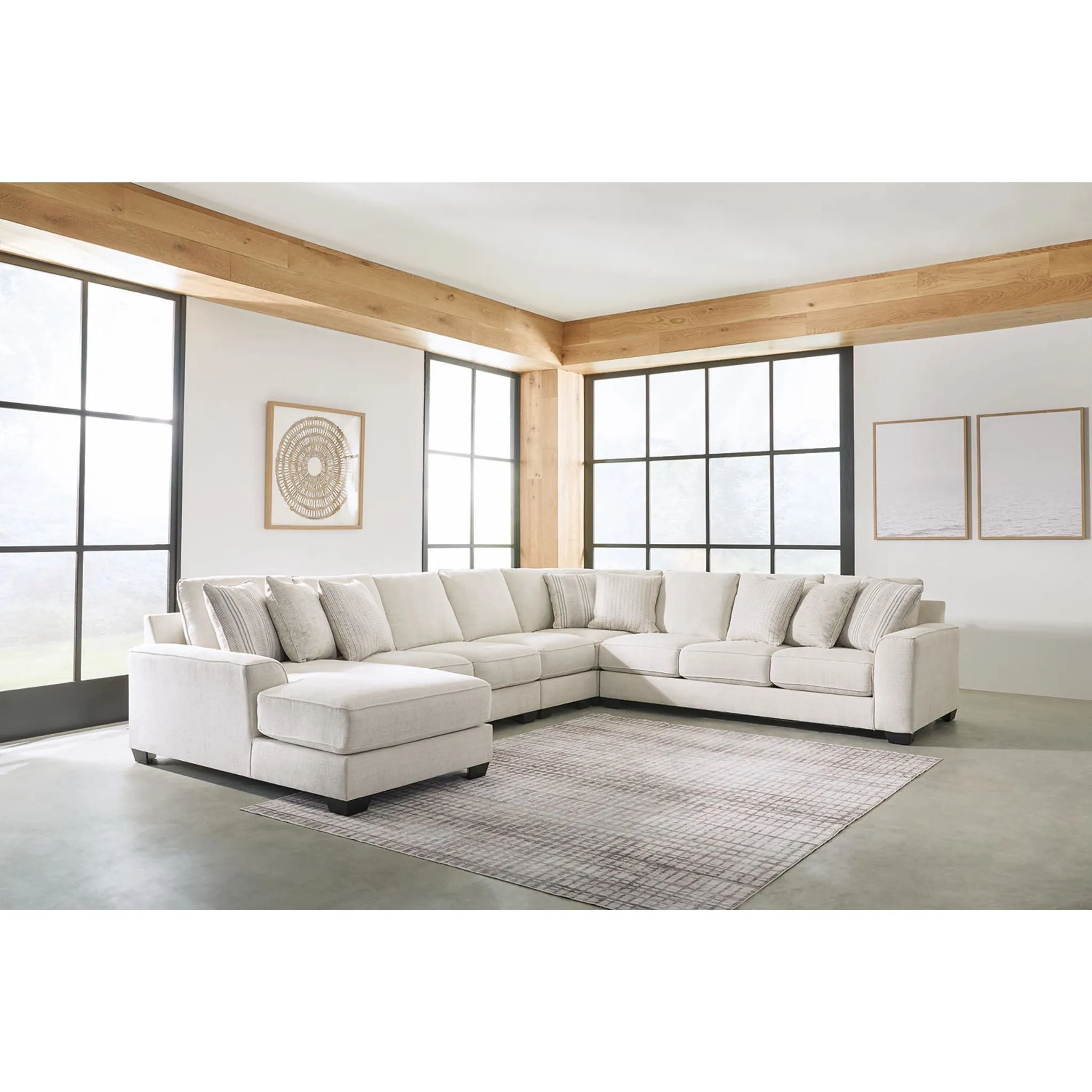 Lerenza-Exclusive 5 Piece Sectional with Chaise