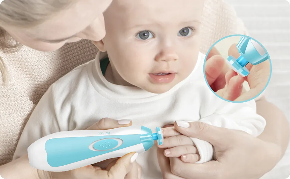 Portable LED Baby Nail Trimmer - Gentle & Safe Grooming
